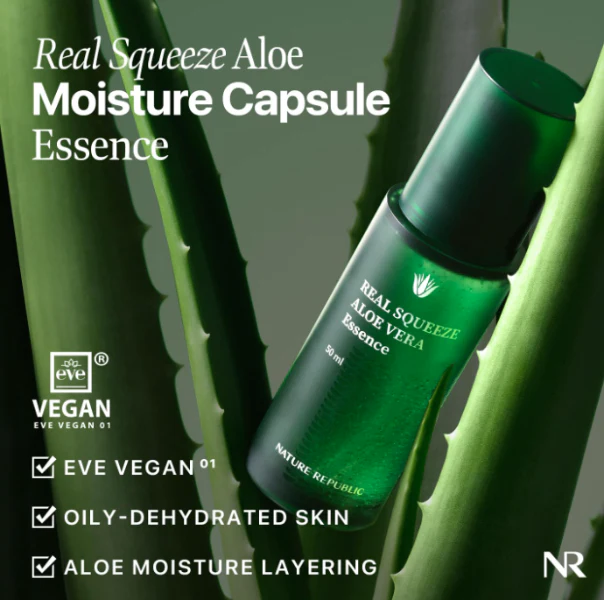 NR REAL SQUEEZE ALOE VERA ESSENCE /리얼 스퀴즈 알로에 베라 에센스50ml - Image 3