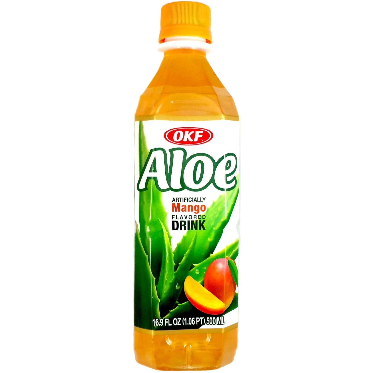 OKF ALOE DRINK MANGO 500ml , OKF ALOE DRINK MANGO 500ml