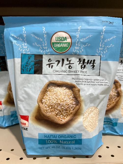 organic sweet rice 3lb , 해태 유기농 찹쌀  3LB