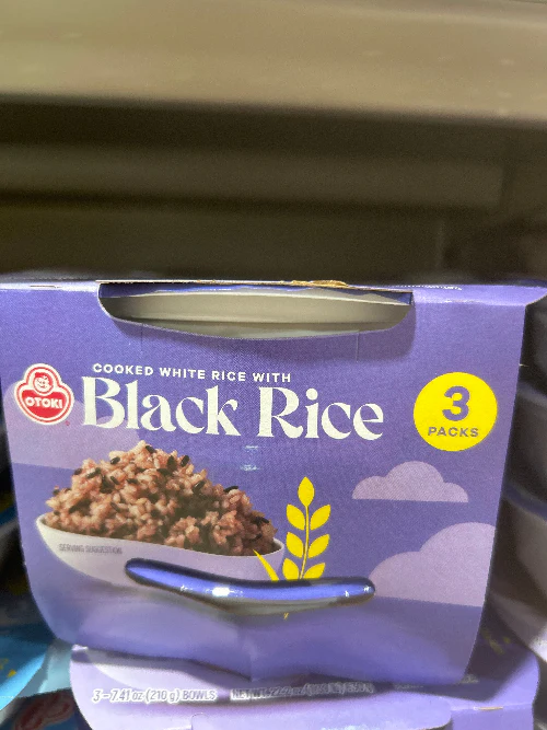 OTG Delicious cooked black rice,오뚜기 발아 흑현미 3팩 210g x3