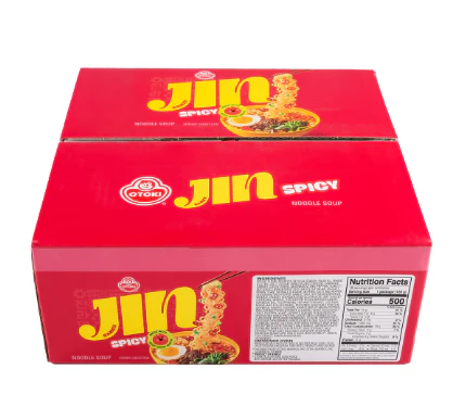 OTG JIN RAMEN SPICY 18PK , 오뚜기 진라면 매운맛 박스  120gX18