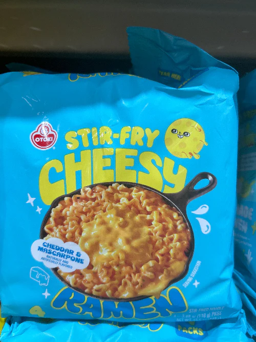 OTG STIR-FRY Cheddar & Mascarpone Flavor RAMEN MULT , 오뚜기 볶음 체다 & 마스카포네 맛 110g X 4