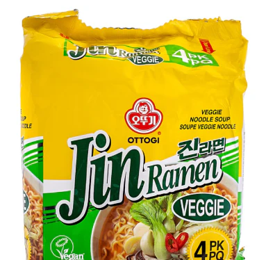 OTOKI JIN RAMEN VEGGIE MULTI , 진라면 야채 라면  110GX4