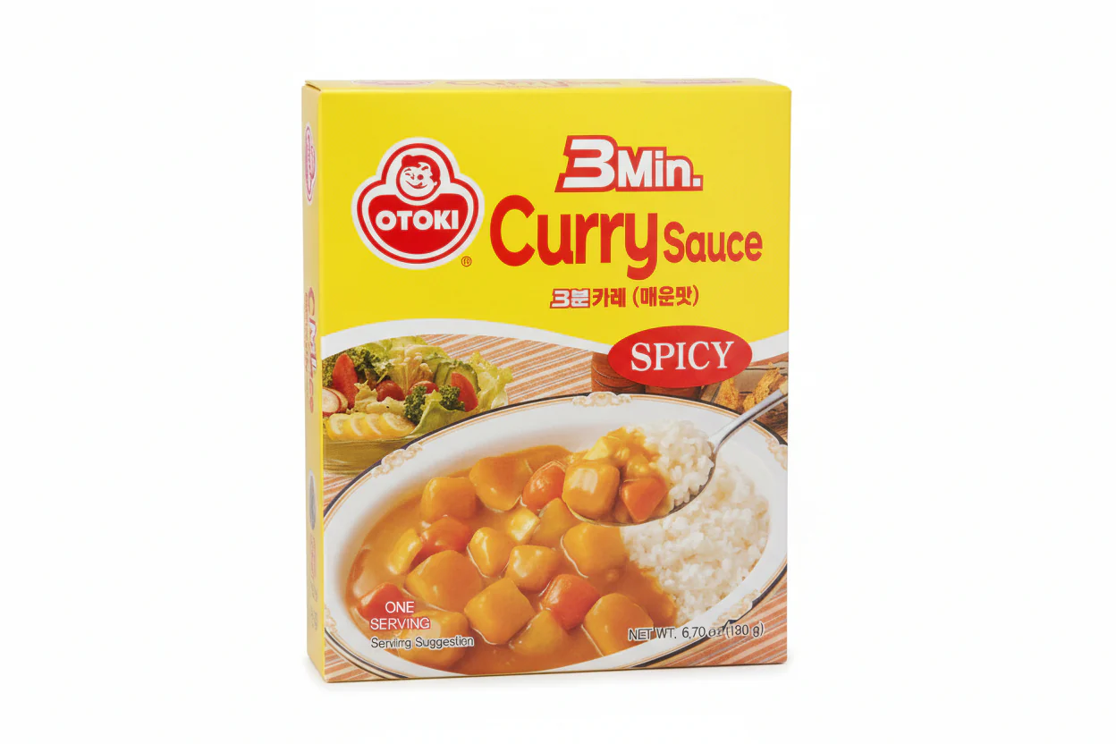 OTTOGI 3MIN CURRY SPICY   190g , 오뚜기 3분 카레 매운맛 190g