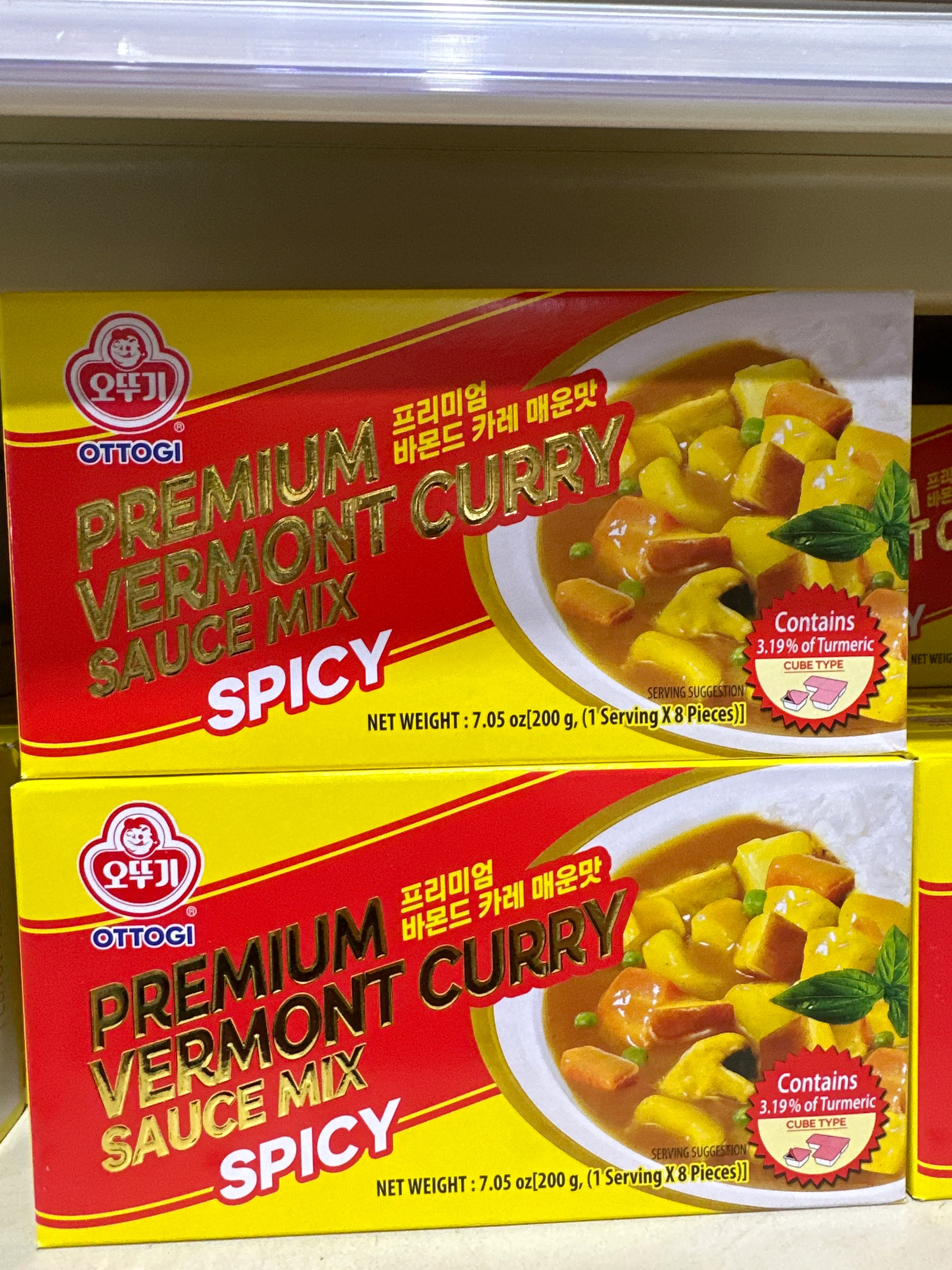 OTTOGI Premium varmont curry hot  오뚜기 바몬드카레 고형(매운)  240g