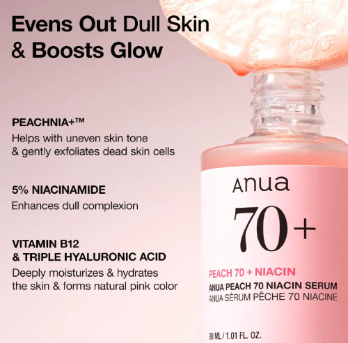 PEACH 70% NIACINAMIDE SERUM 30ML,아누아(ANUA) 피치 70% 나이아신 세럼 30ml - Image 3