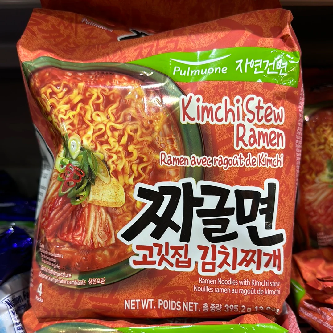 PMO KIMCHI STEW RAMEN 4pk / 풀무원 김치찌게 라면 멀티 4pk