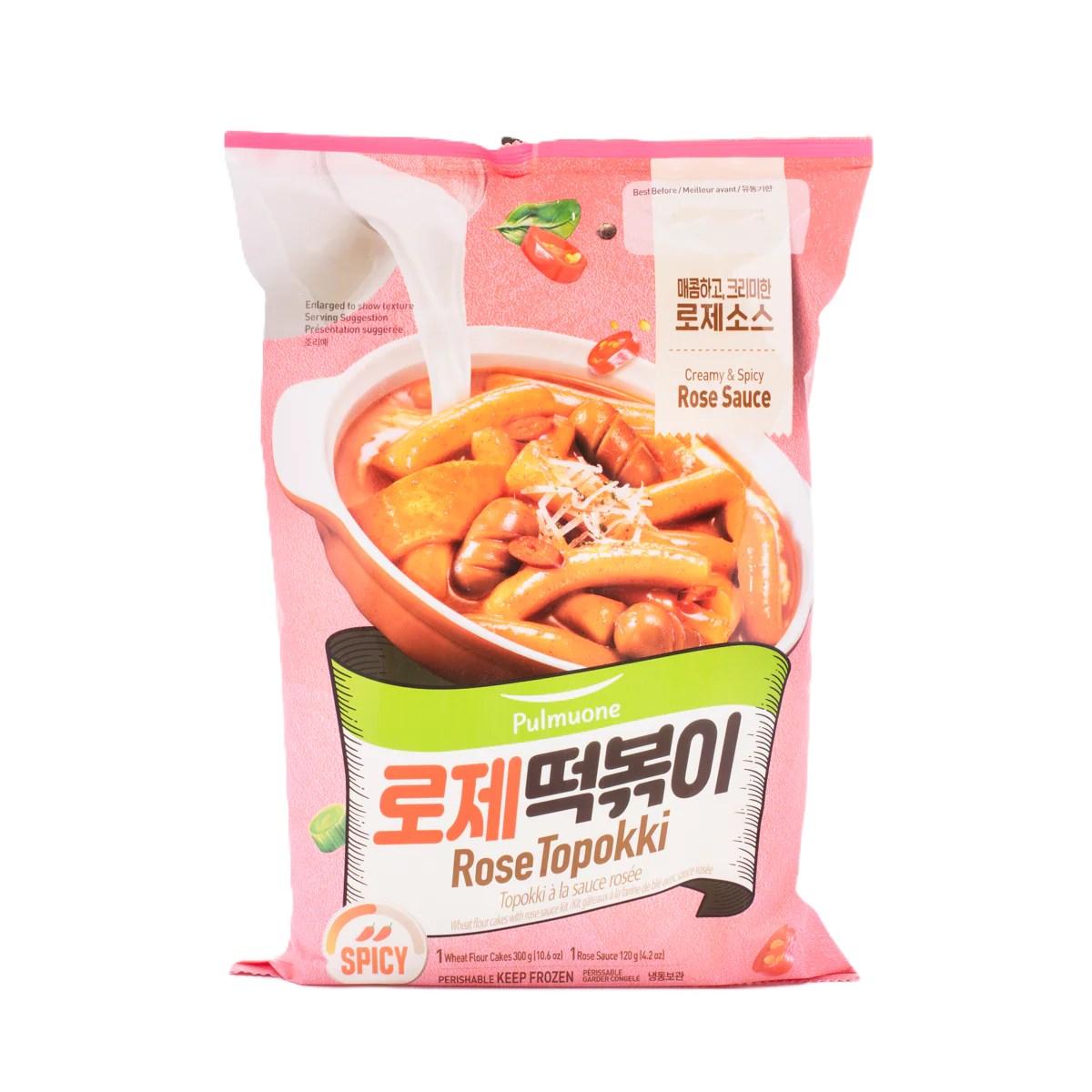[Mega Fresh] PMO ROSE TOPOKKI 14.8oz / 풀무원 로제 떡볶이 14.8oz
