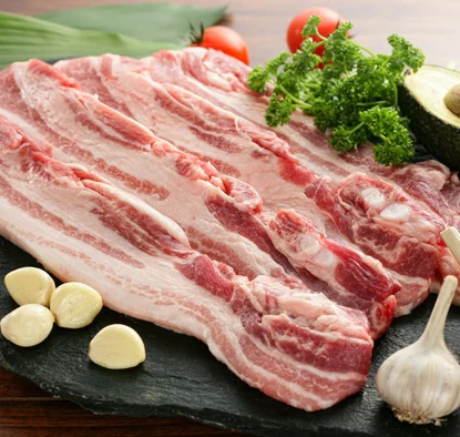 [LOCAL ONLY] PORK BELLY SLICED FRESH LB, 돼지 생 삼겹살 453g (2파운부터 주문가능) - Image 3