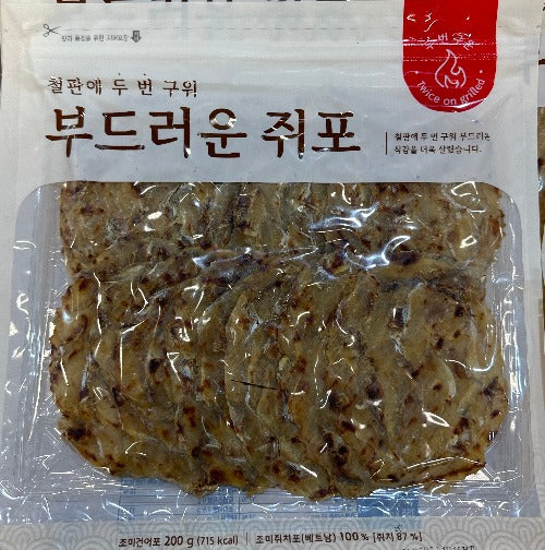 prepared filefish , 철판에 두번구운쥐포  200g