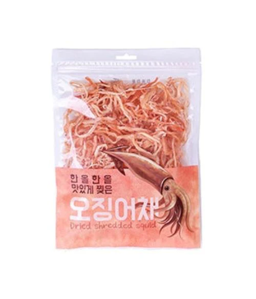 PREPARED SLICED SQUID , 한올맛있게찢은 오징어채  80g