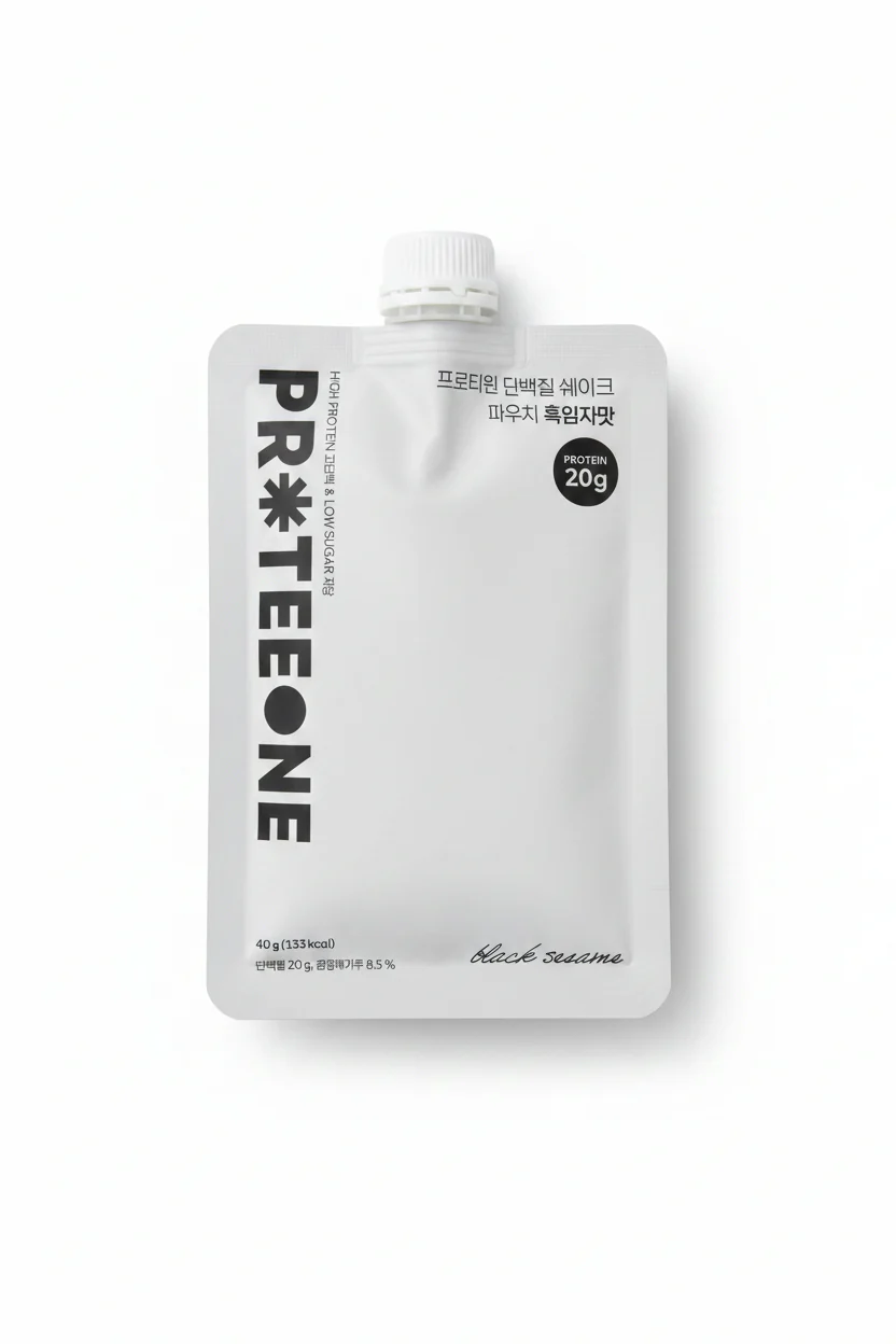 Proteeone Shake black Sesame , 프로테인 쉐이크 흑임자 , 40g