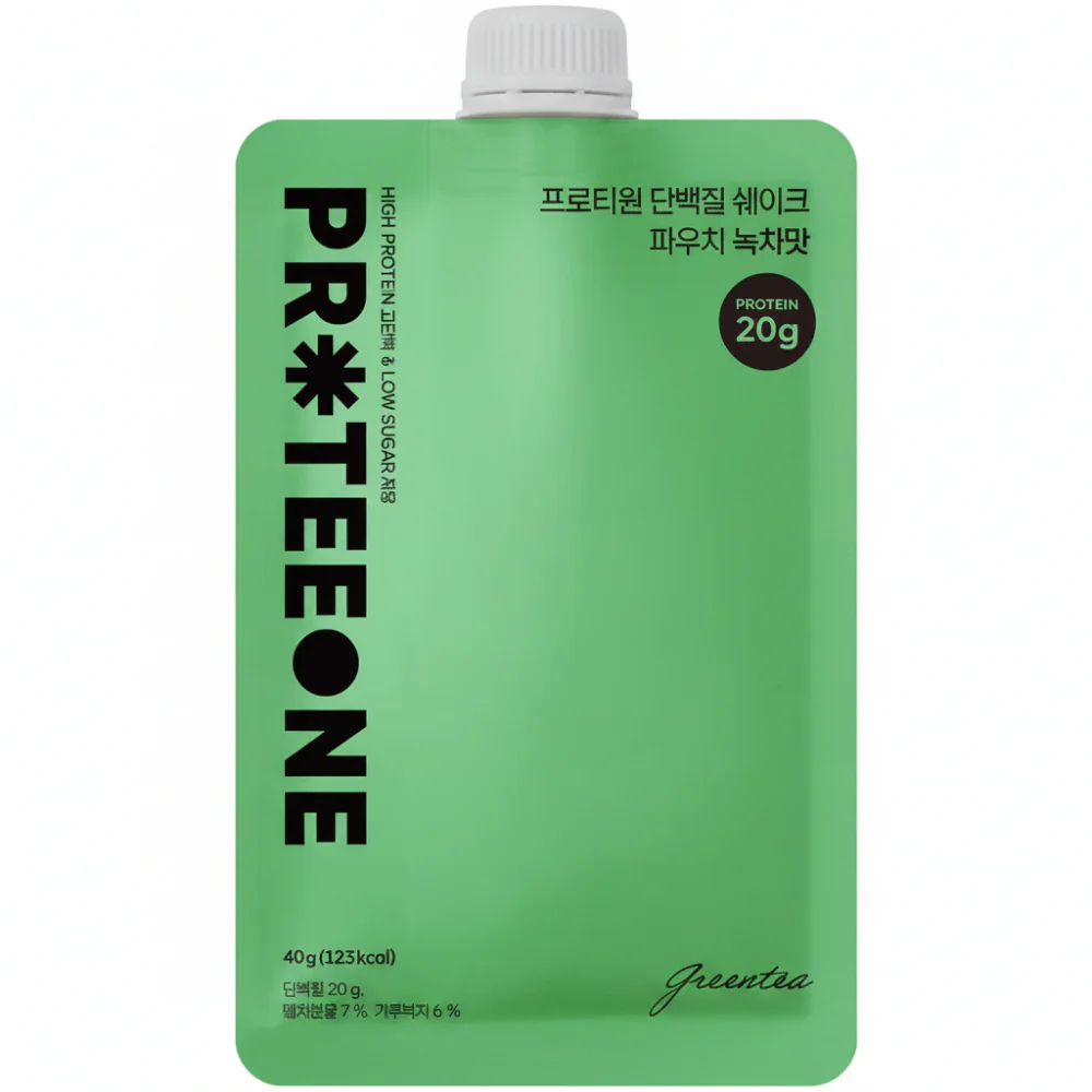 Proteeone Shake Green tea , 프로테인 쉐이크  그린티 , 40g