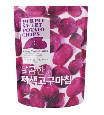 PURPLE SWEET POTATO CHIPS , 선명농수산 달콤한 자색고구마칩 240g
