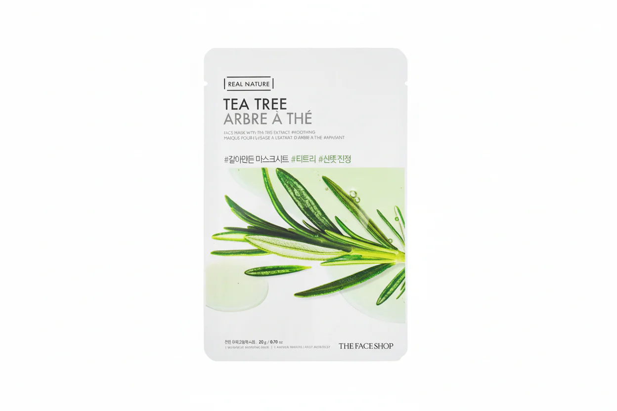 The Face Shop Real Nature Tea Tree Mask, 더페이스샵 티트리 마스크 시트