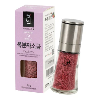 RASPBERRY F SEA SALT GRINDER,천일염 복분자 그라인더60g