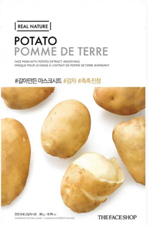 REAL NATURE POTATO FACE MASK ,리얼 네이처 감자 마스크 시트 , EA
