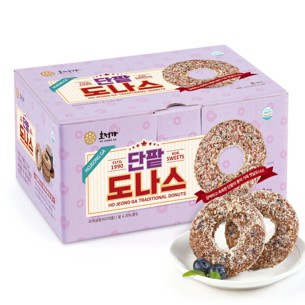 Redbean Donut,호정가 단팥 도너츠 8개 480g