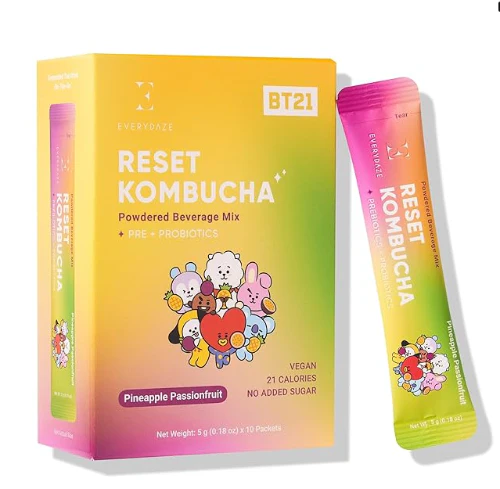 RESET KOMBUCHA BEVER MIX  , 콤부차 파인애플 패션프루트  5g X 10