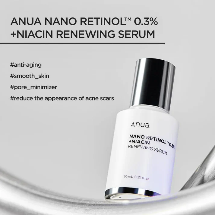 RETINOL 0.3% + NIACIN RENWEING,ANUA 아누아 레티놀 나이아신 세럼 30ml - Image 4