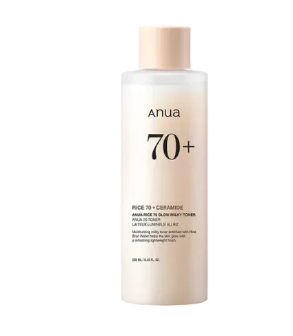 RICE 70 GLOW MILKY TONER 250ml , ANUA 아누아 라이스 70 글로우 밀키 토너 250ml