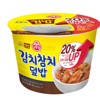 RICE BOWL W SPICY KIMCHI&TUNA , 오뚜기 김치참치 덥밥  310g