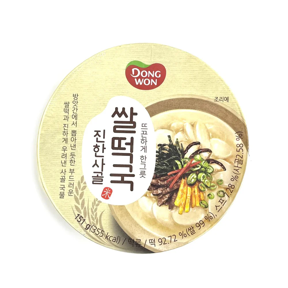 RICE CAKE SOUP DONG WON 151g / 동원 진한사골 쌀떡국  151g