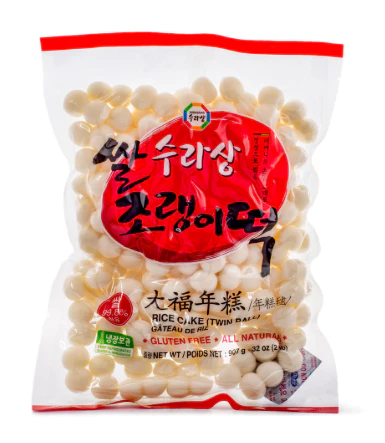 [Mega Fresh] RICE CAKE (TWIN BALL) SURASA , 수라상 조랭이떡  2LB