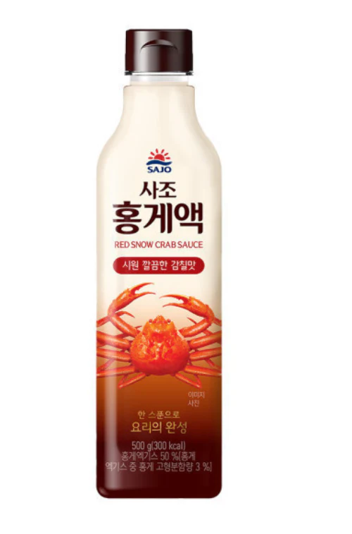 SAJO RED SNOW CRAB SAUCE , 사조 홍게액 500g