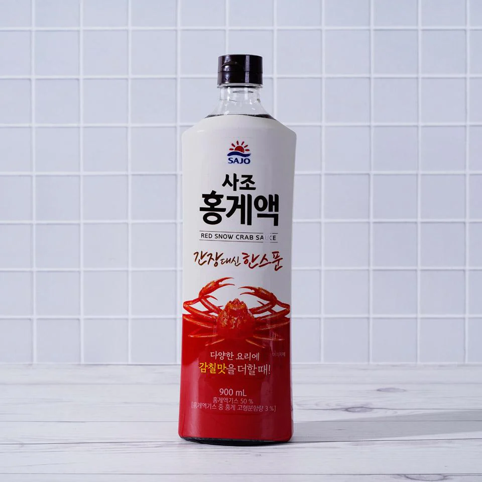 SAJO RED SNOW CRAB SAUCE 90g/사조 홍게액 900g