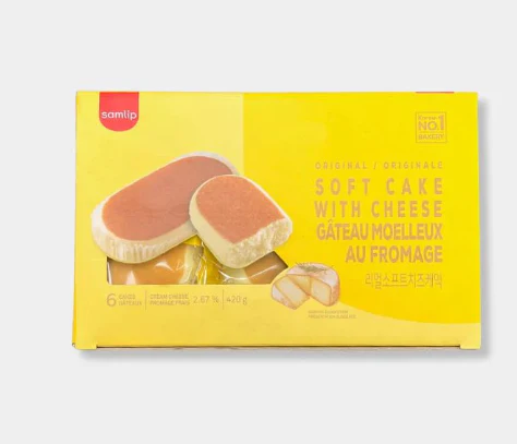 [Local Only] SAMLIP SOFT CHEESE CAKE BANANA , 삼립 리얼소프트 치즈케익 바나나  420g