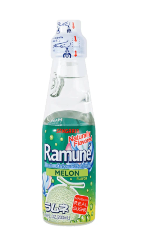 SANGARIA RAMUNE MELON FLAVOR , 상가리아 메론맛 라무네 소다  6.76oz