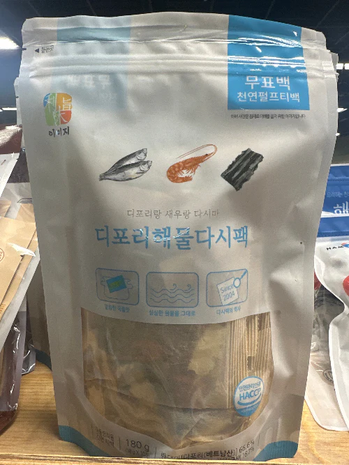 SEAFOOD SOUP STOCK BASE(SEATAN , 디포리 해물 다시팩  180g