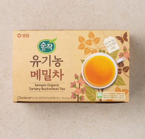 SEMPIO BUCKWHEAT TEA 15g 20 , 샘표 유기농 고소한 메밀차 , 1.5g X20