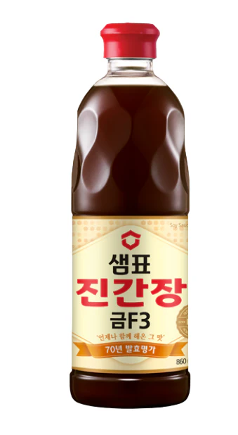 Sempio SOY SAUCE/JIN F3 860ml , 샘표 진간장 금 F-3 860ml