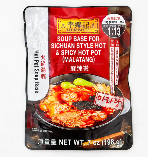 SICHUAN HOT&SPICY SOUP BASE , 이금기 사천식 매운맛 스프 베이스 7oz