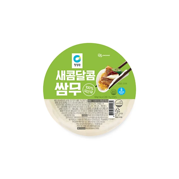 [Mega Fresh] SLICED WRAPPING RADISH 340g , 청정원 새콤달콤 쌈무  340g