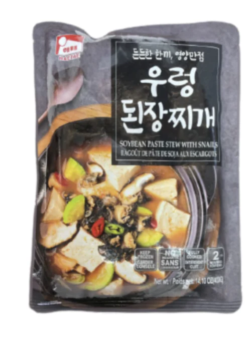 [Local Only] SOYBEAN PASTE STEW WITH SNAILS , 해태 우렁 된장 찌개 400g