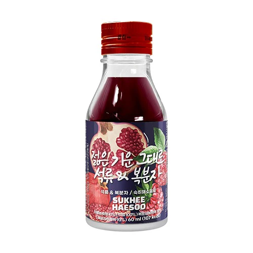SUKHEE HAESOO POMEGRA & RASPBE , 숙희해수 석류 & 복분자 55ml