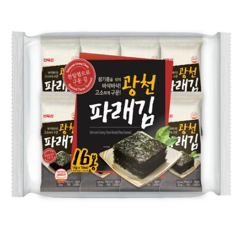 SW GWANGCHEON  PARAE SWEETD , 삼육 광천파래김16봉도시락 4g*16