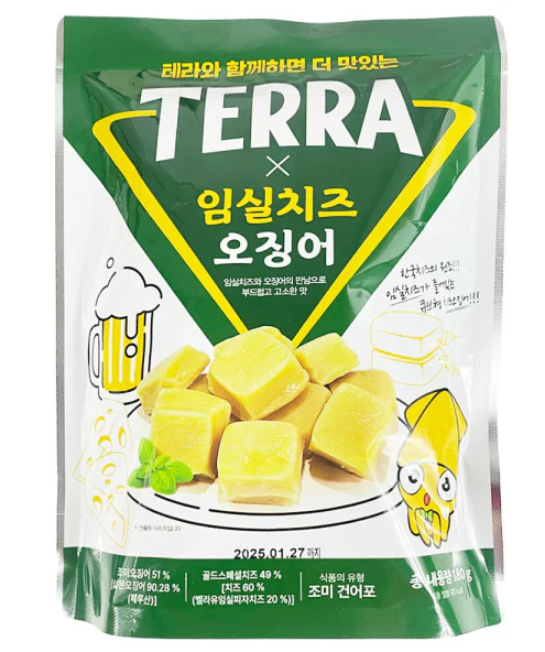 TERRA IMSIL CHEESE & SQUID , 임실치즈 오징어  100g