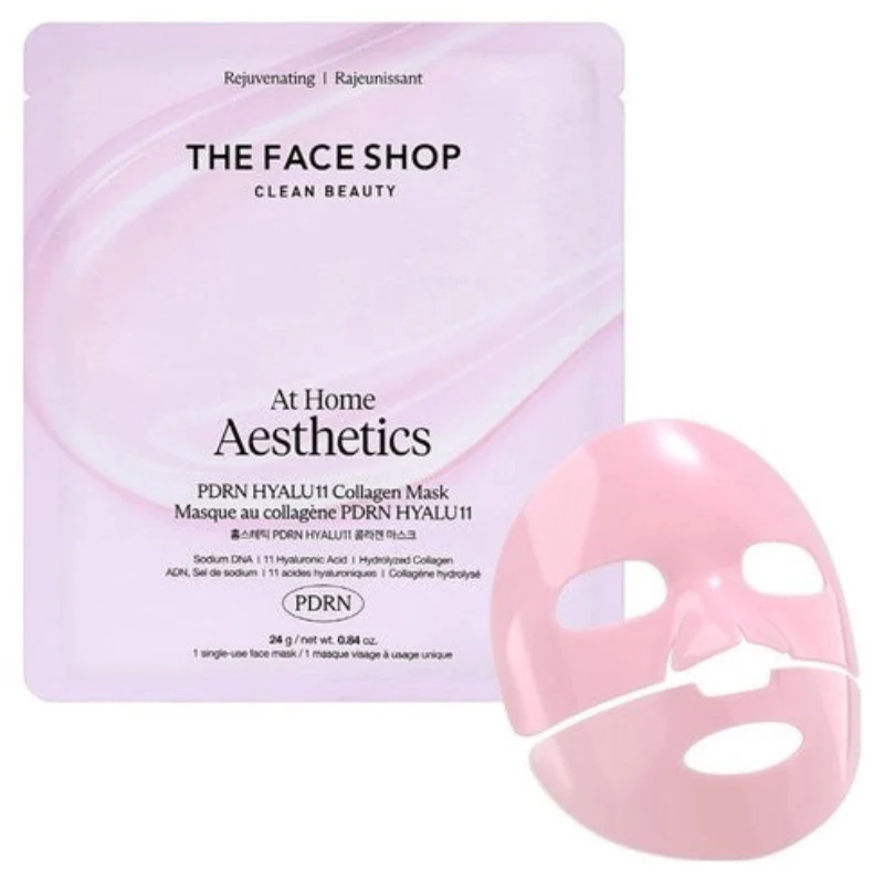 TF AT HOME PDRN+COLLAGEN MASK , 더페이스샵 홈스테틱 피디알엔 히알루 11 콜라겐 마스크 ,