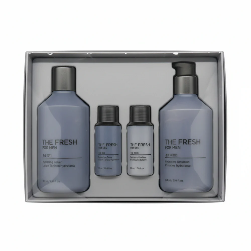 The Fresh For Men 2pcs Set,더페이스샵 더 프레시 포 맨 수분 스킨케어 스페셜 세트 (남성용)
