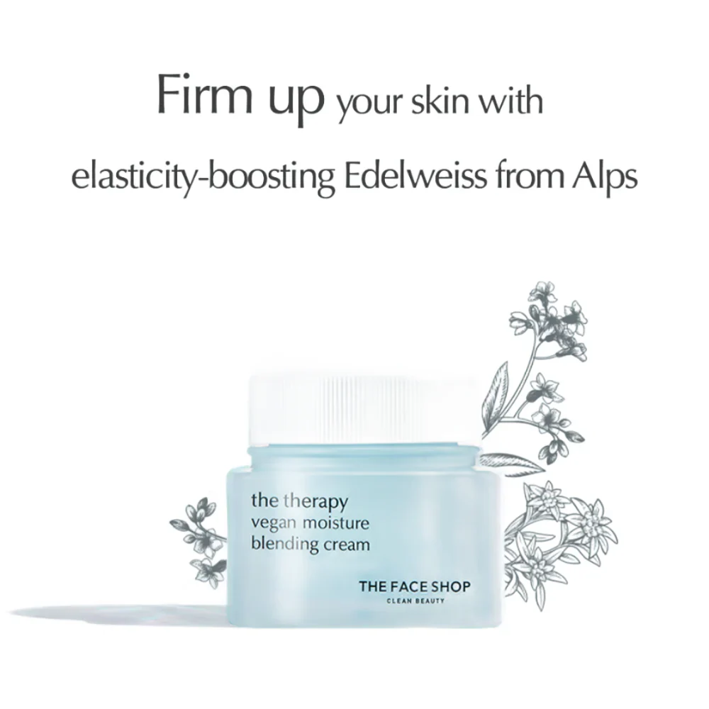 The Therapy Moisture Cream,더페이스샵 더 테라피 비건 모이스처 블렌딩 크림 60ml - Image 2