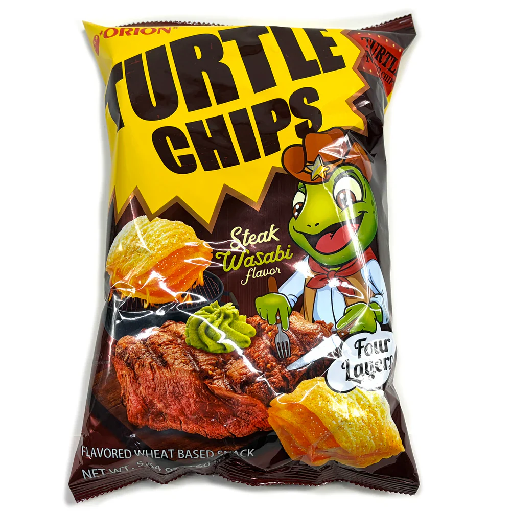 Turtle Chip_Steak Wasabi 160g 꼬북칩 스테이크와사비 160g