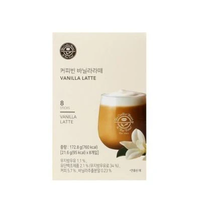 VANILLA LATTE COFFEE MIX /커피빈 바닐라 라떼  21.6g x8