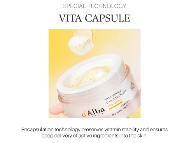 Vita Toning Capsule Cream 55g , d'Alba 달바 비타토닝 캡슐 크림 , 55g - Image 2