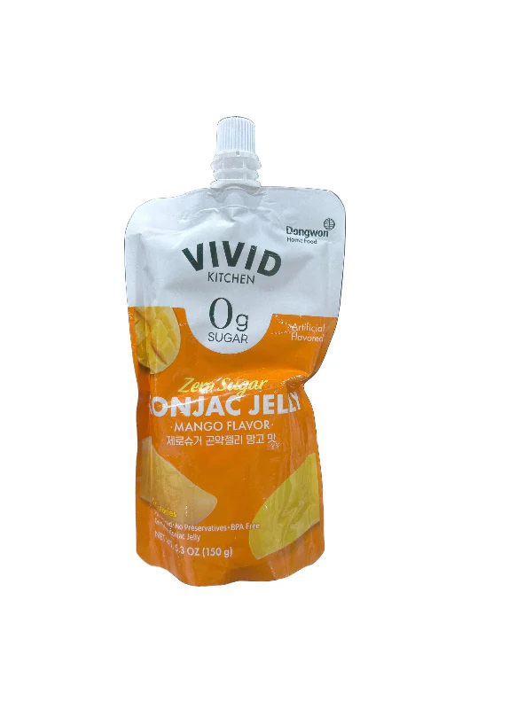 VIVID ZERO KONJAC JELLY MANGO , 비비드 제로슈거 곤약 젤리 망고 맛 , 150G