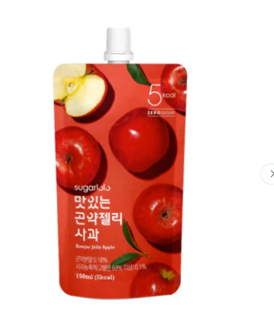 VIVID ZERO SUGAR KONJAC APPLE , 비비드 제로 슈거 곤약젤리 사과 맛 150G