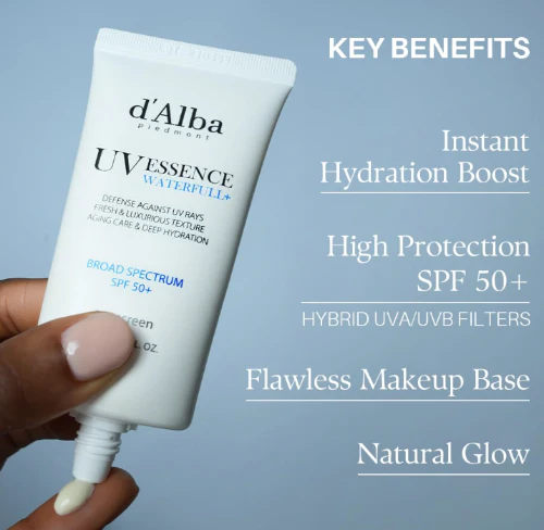 Waterful Essence Sun cream 50m , d'Alba 달바 워터풀 에센스 선크림 50ml - Image 3